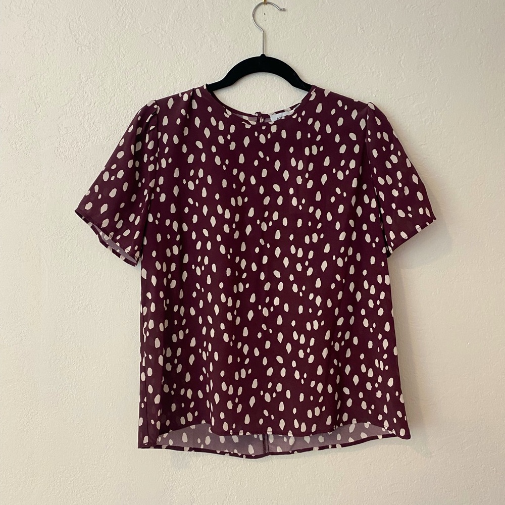 NWT Amour Vert washable silk Odilia blouse